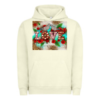 Pigment Pistachio love birds and love with ross Urban Hoodie - AdoDesignShop