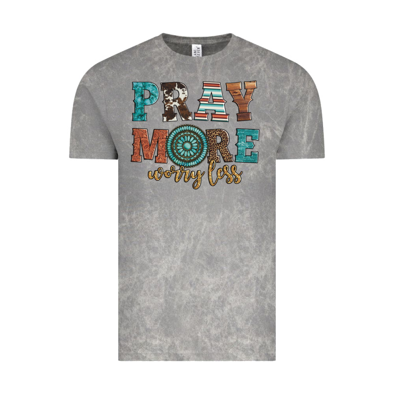 Pray More Worry Less Vintage Tee by Artiststas | Teevron