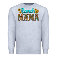 Heather Grey ranch mama Premium Sweatshirt - texasbilliewilder