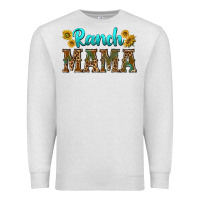 Oatmeal Heather ranch mama Premium Sweatshirt - texasbilliewilder