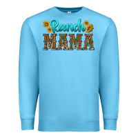 Ocean Blue ranch mama Premium Sweatshirt - texasbilliewilder