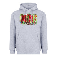 Heather Grey mimi claus Heavyweight Hoodie - Zillion Design Studio