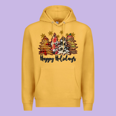Happy Holidays Premium Hoodie Designed By Jahusdesignshop