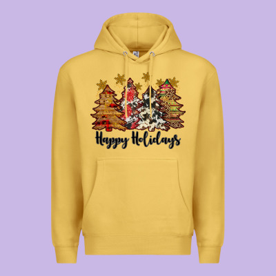 Happy Holidays Premium Hoodie Designed By Jahusdesignshop