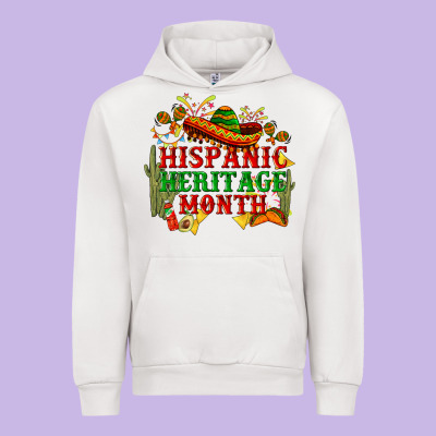 National Hispanic Heritage Month Urban Hoodie Designed By Bundleandbundleshop