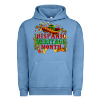 Pigment Pebble Blue national hispanic heritage month Urban Hoodie - BundleAndBundleShop