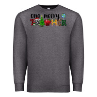 Charcoal Heather one merry teacher Premium Sweatshirt - RanaPortraitStore