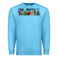 Ocean Blue one merry teacher Premium Sweatshirt - RanaPortraitStore