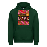 Forest Green all you need is love Urban Hoodie - AdoDesignShop