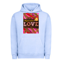 Pigment Grape Ice all you need is love Urban Hoodie - AdoDesignShop