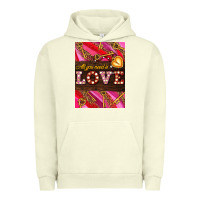 Pigment Pistachio all you need is love Urban Hoodie - AdoDesignShop