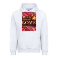 White all you need is love Urban Hoodie - AdoDesignShop