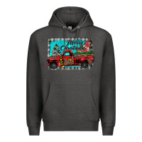 Charcoal Heather truck merry christmas Premium Hoodie - JahusDesignShop