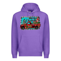 Purple truck merry christmas Premium Hoodie - JahusDesignShop