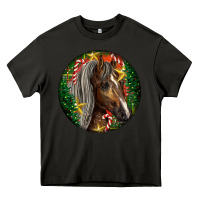 Asphalt Tennessee Horse Christmas Heavy Core Tee - LillyAllenDesigns