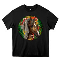 Black Tennessee Horse Christmas Heavy Core Tee - LillyAllenDesigns