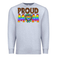 Heather Grey proud mom lgbtq Premium Sweatshirt - texasbilliewilder