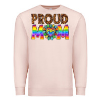 Pale Pink proud mom lgbtq Premium Sweatshirt - texasbilliewilder