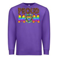 Purple proud mom lgbtq Premium Sweatshirt - texasbilliewilder