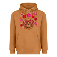 Meerkat valentine's day toy poodle Heavyweight Hoodie - RanaPortraitStore