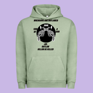 Guns - When Guns Are Outlawed I'll Be Outlaw Urban Hoodie Designed By Bettercallsaul