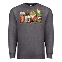 Charcoal Heather faith coffee cups Premium Sweatshirt - Zillion Design Studio