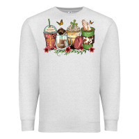 Oatmeal Heather faith coffee cups Premium Sweatshirt - Zillion Design Studio