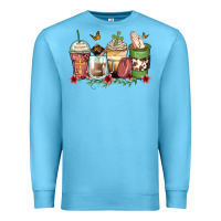 Ocean Blue faith coffee cups Premium Sweatshirt - Zillion Design Studio