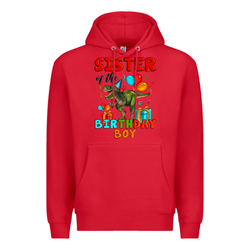Sister Of The Birthday Boy T Rex Premium Hoodie by Artiststas | Teevron