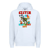 White sister of the birthday boy t rex Premium Hoodie - Artiststas
