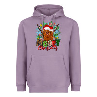 Lavender mooey christmas Heavyweight Hoodie - Zillion Design Studio