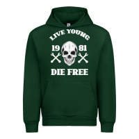Forest Green Live Young Die Free Urban Hoodie - Bettercallsaul