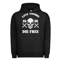 Pigment Black Live Young Die Free Urban Hoodie - Bettercallsaul