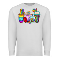 Dove Grey pride coffee cups Premium Sweatshirt - Zillion Design Studio
