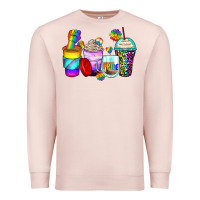 Pale Pink pride coffee cups Premium Sweatshirt - Zillion Design Studio