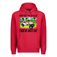 Cardinal they see me rollin' they hattin' Premium Hoodie - Artiststas