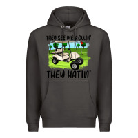 Smoke they see me rollin' they hattin' Premium Hoodie - Artiststas