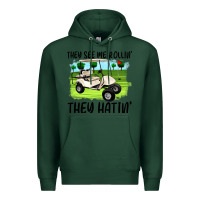Sports Green they see me rollin' they hattin' Premium Hoodie - Artiststas