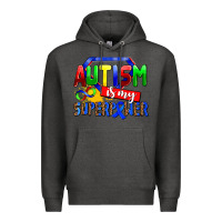 Charcoal Heather autism is my superpower Premium Hoodie - AdoDesignShop