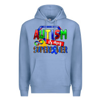 Colony Blue autism is my superpower Premium Hoodie - AdoDesignShop