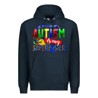 Navy autism is my superpower Premium Hoodie - AdoDesignShop