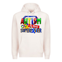 Pale Pink autism is my superpower Premium Hoodie - AdoDesignShop