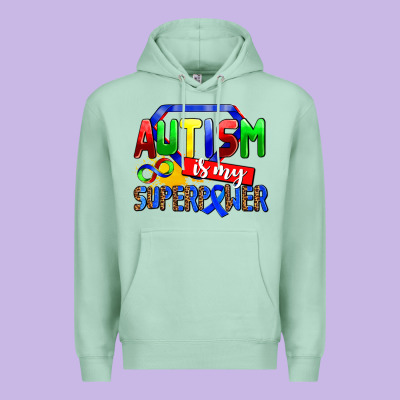 Autism Is My Superpower Premium Hoodie Designed By Adodesignshop
