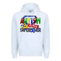 White autism is my superpower Premium Hoodie - AdoDesignShop