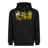 Black cactus coffee cups Heavyweight Hoodie - texasbilliewilder