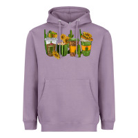 Lavender cactus coffee cups Heavyweight Hoodie - texasbilliewilder
