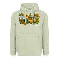 Matcha cactus coffee cups Heavyweight Hoodie - texasbilliewilder