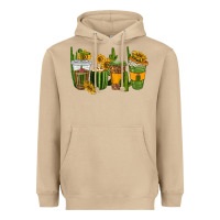 Mushroom cactus coffee cups Heavyweight Hoodie - texasbilliewilder