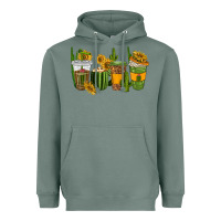 Sage cactus coffee cups Heavyweight Hoodie - texasbilliewilder