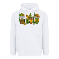 White cactus coffee cups Heavyweight Hoodie - texasbilliewilder